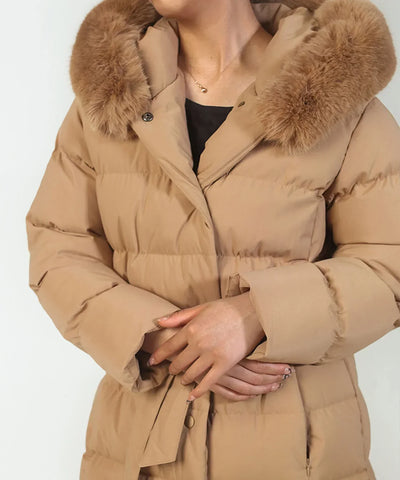 Alina - Chaqueta larga de invierno con capucha