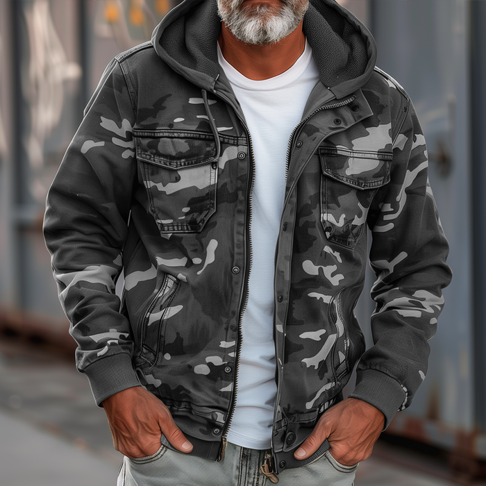 Arnoldo - Chaqueta de camuflaje para hombre