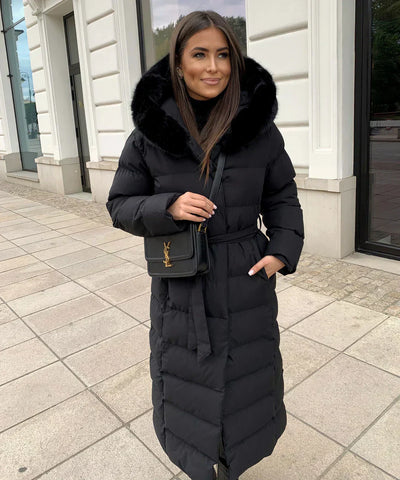 Alina - Chaqueta larga de invierno con capucha